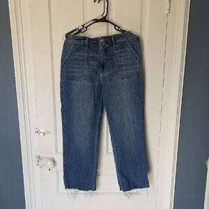 Stylish Blue Cropped Women's Jeans